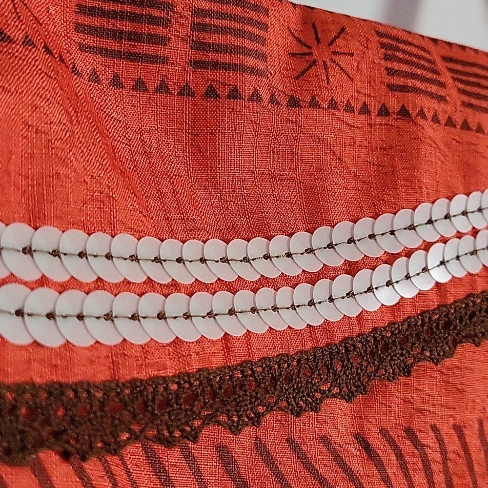 Disney MOANA Costume 3pc Sarong Skirt Top Halloween Dress Up Polynesian Play